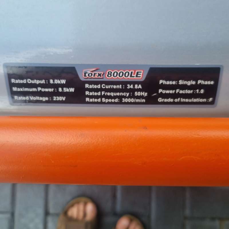 Torx 8000LE Generator 8KVA
