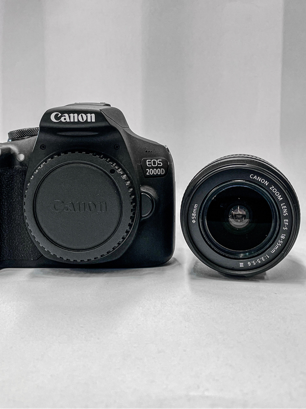 Canon EOS 2000D + EF-S 18-55mm f/3.5-5.6  III Lens