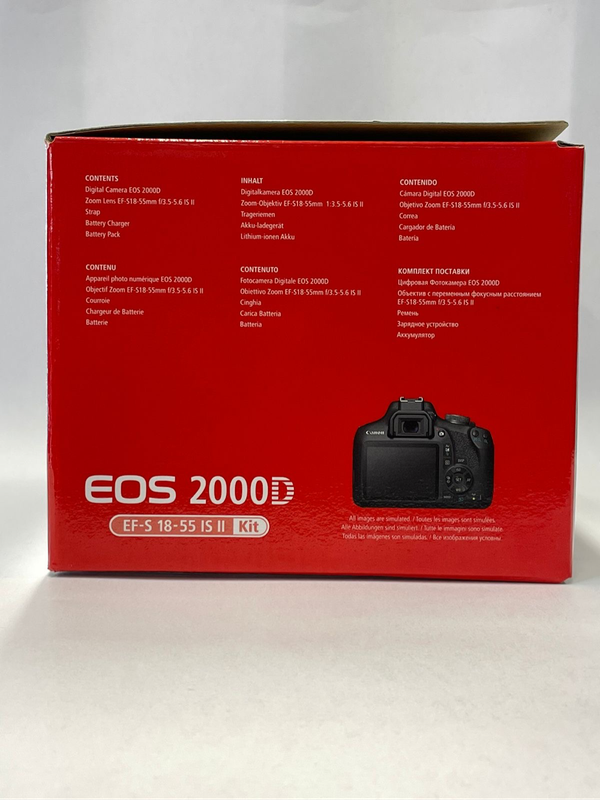 Canon EOS 2000D + EF-S 18-55mm f/3.5-5.6  III Lens