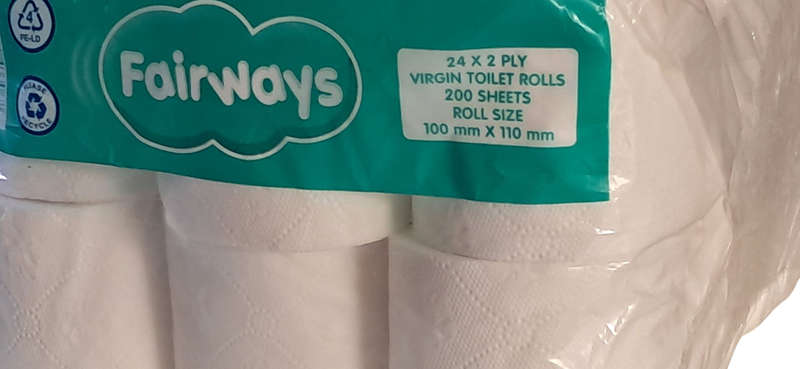 FAIRWAYS  24 PACK 300 SHEETS 2 PLY TOILET PAPER
