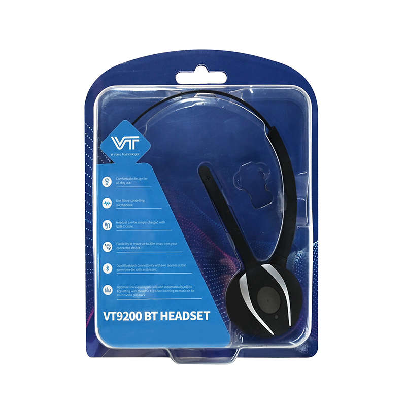 VT9200 Bluetooth Office / Call Centre Headset - Duo - Bluetooth Dongle Not Included