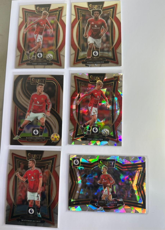 2024-2025 Panini Select Manchester United Bundle - Inserts, Base, Mezzanine