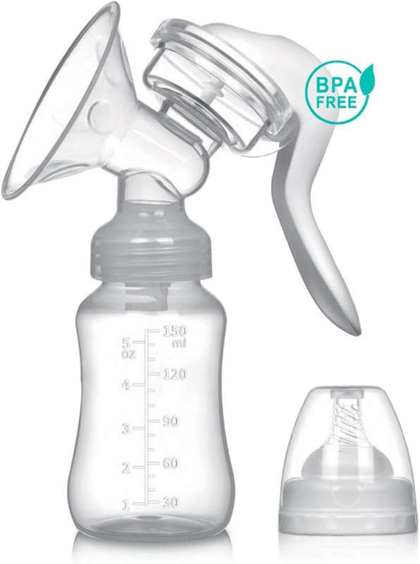 SMART MOMMY Manual Breast Pump and Milk Collector - Innovative Design,
