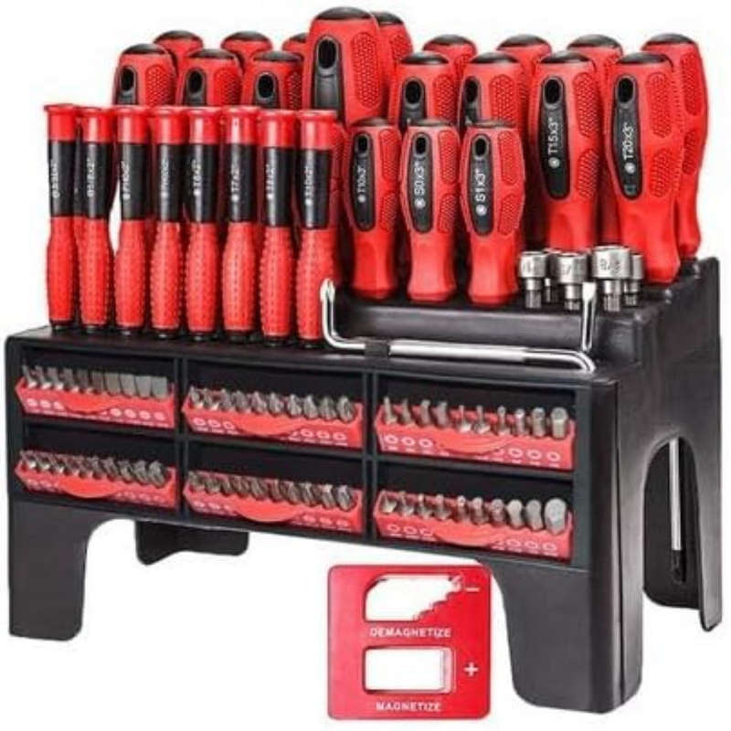 100 Piece Professional Magnetic Screwdriver Auto Ratchet Repair Set