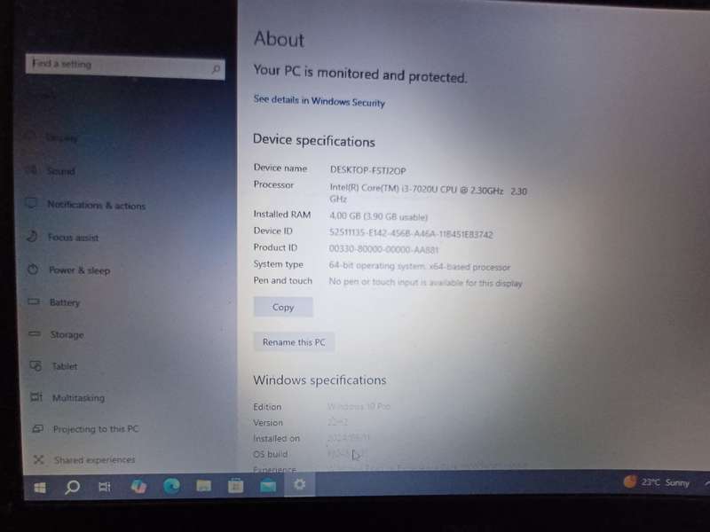 Dell ispirion i3 7th gen