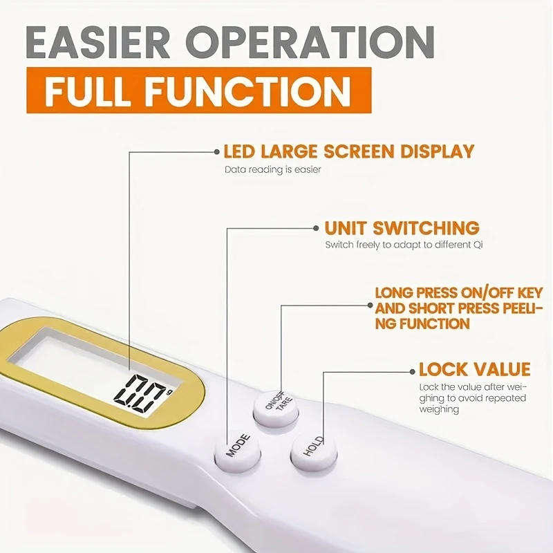 Electronic digital display spoon scale