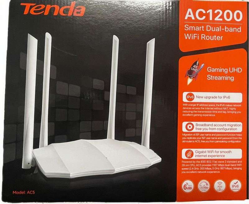 Tenda wifi router 4 antennas AC1200