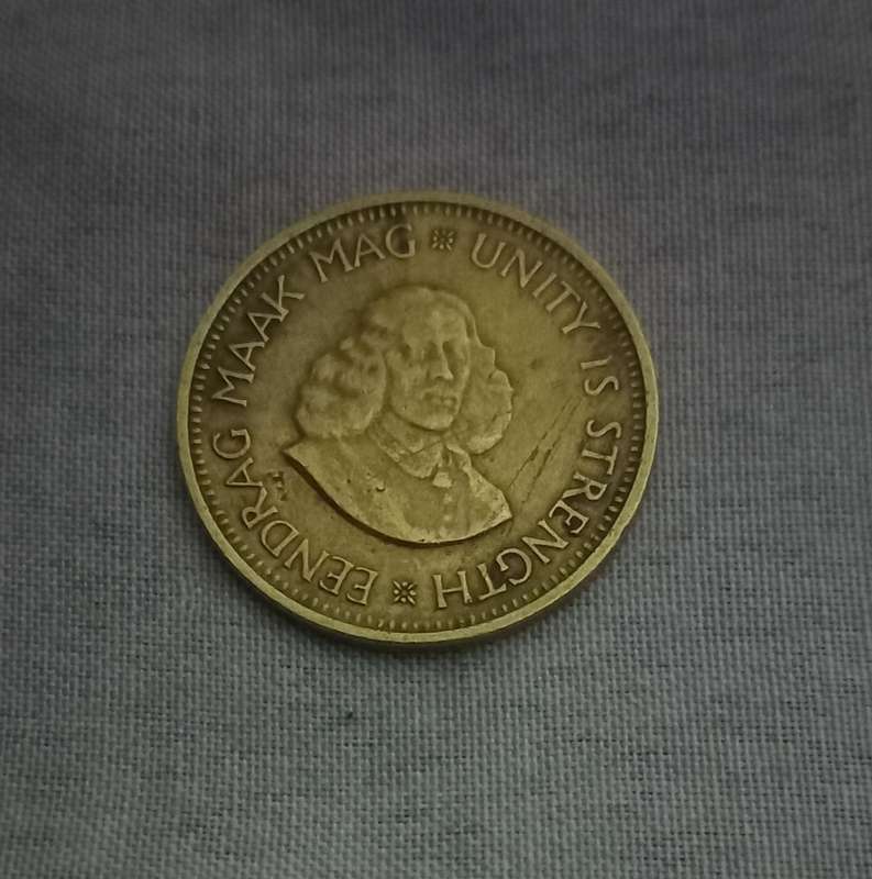 1961 south African 1/2 cent coin