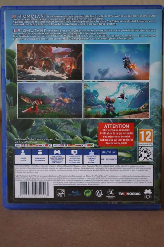 Biomutant (PS4) | Complete with Case | Like New Disc | Post-Apocalyptic Kung-Fu Adventure