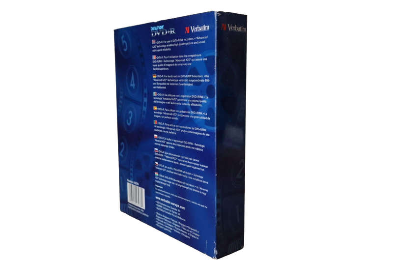 Verbatim Digital Movie DVD-R & DVD+R 4x Discs  Pack of 6 | 4.7GB | Retro Movie Reel Design