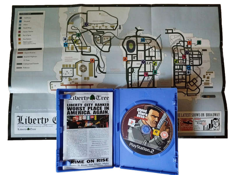 Grand Theft Auto: Liberty City Stories (PS2) | Complete with Manual & Map | Refurbished Disc