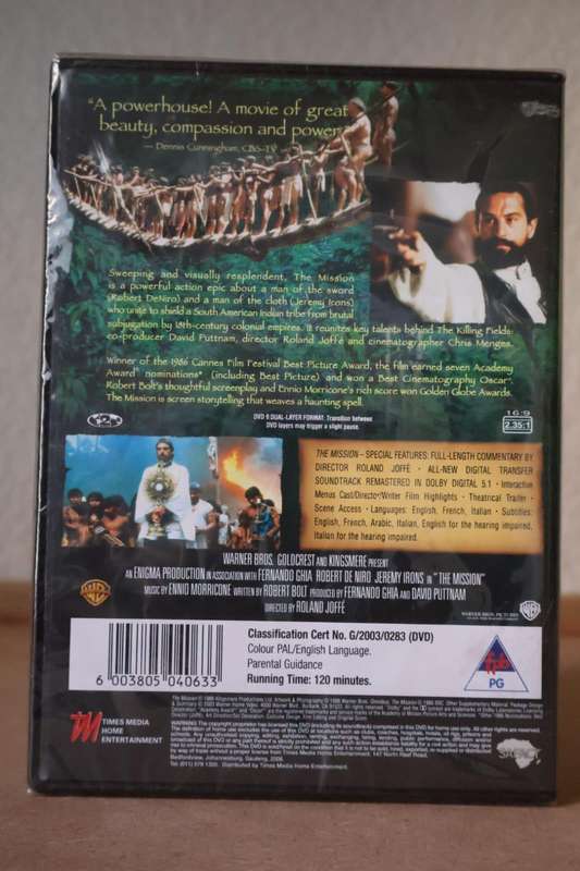 The Mission (1986) | Sealed DVD | Robert De Niro | Vintage Collectors Edition