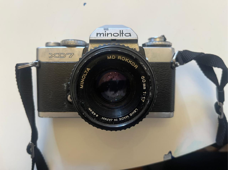 Minolta XD7 Camera with 50mm F1.7 MD Rokkor Lens