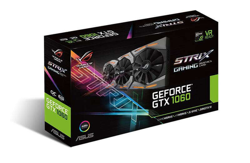 Asus Geforce ROG Strix GTX 1060 6GB Gaming GDDR5 192Bit Desktop Graphics Card