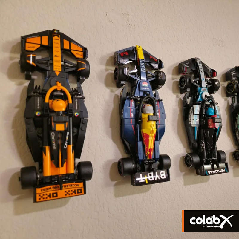 LEGO F1 Championship Cars Wall Mount
