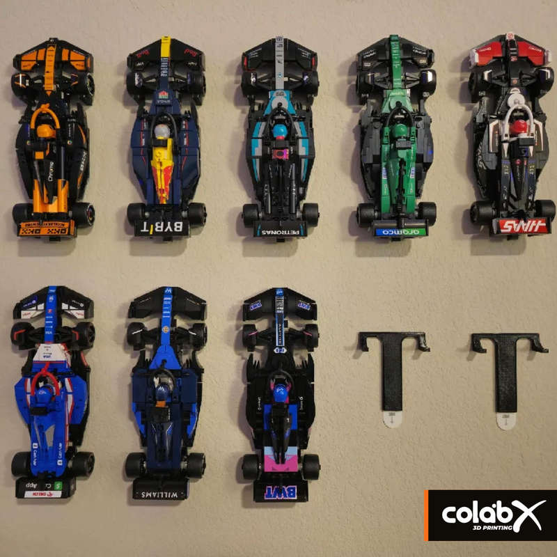 LEGO F1 Championship Cars Wall Mount
