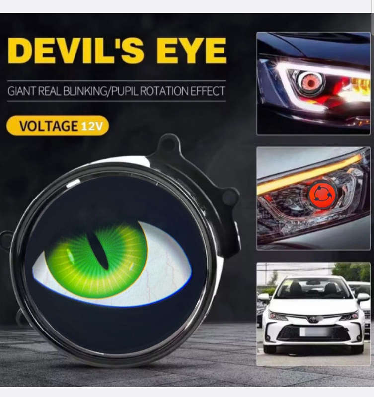 3-Inch LED Animated Multi  8+1 Mode Demon Eye Fog Light