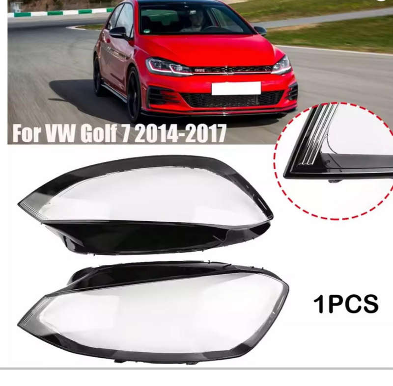 VW Golf 7 GTI  (2014-2017) Left- Headlight Glass Lens Plastic Cover