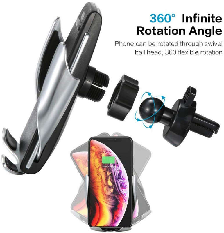 TREQA Vehicle Wireless Charging Bracket Model TR-W12