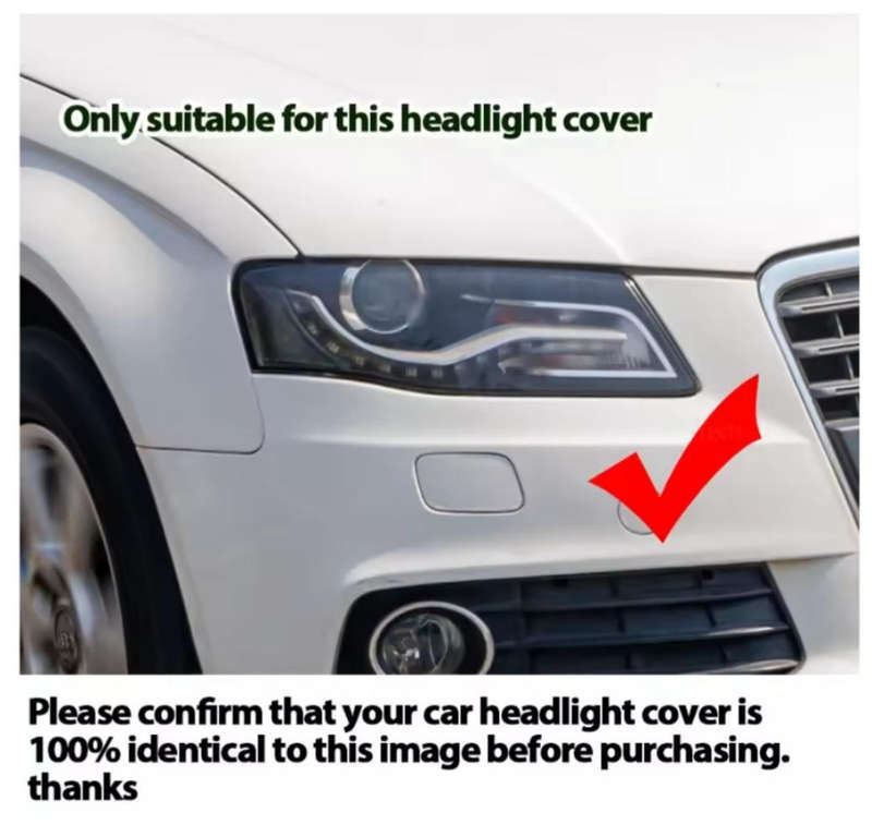 Audi A4 B8  2009-2012 Headlight  Cover- Right