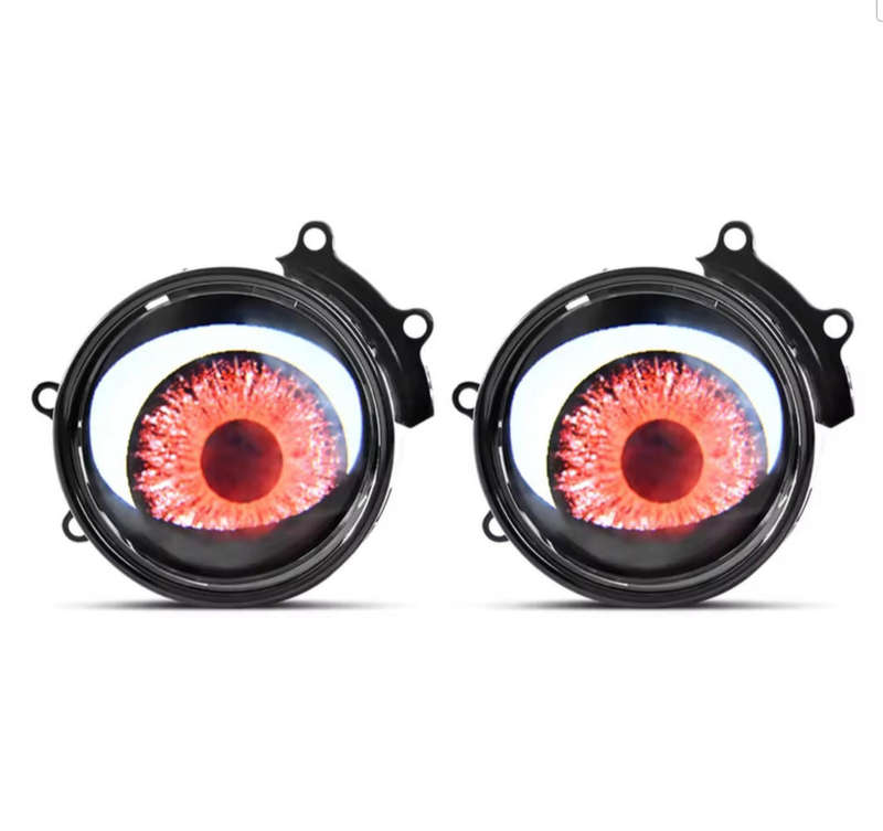 3-Inch LED Animated Multi  8+1 Mode Demon Eye Fog Light