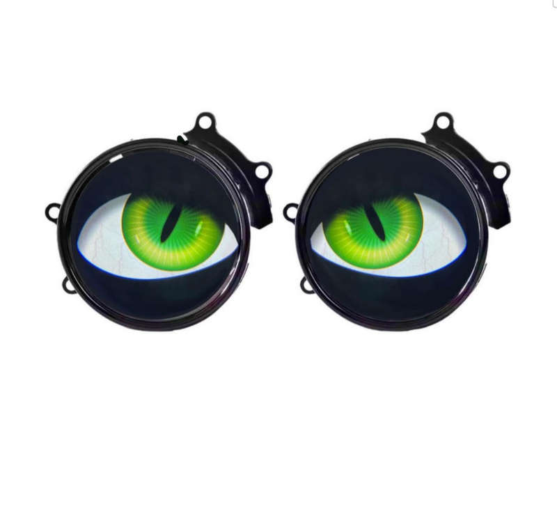 3-Inch LED Animated Multi  8+1 Mode Demon Eye Fog Light