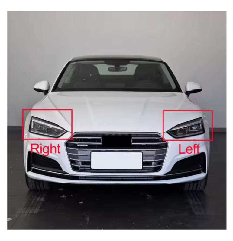 Audi A5 2017-2019 Headlight Replacement Lens - Left Side