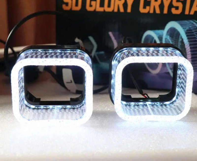 5D Crystal Angel Eyes Ring DRL Covers