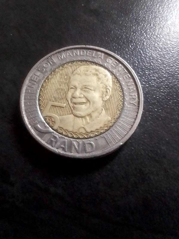 1918 - 2018 Mandela R5 Coin