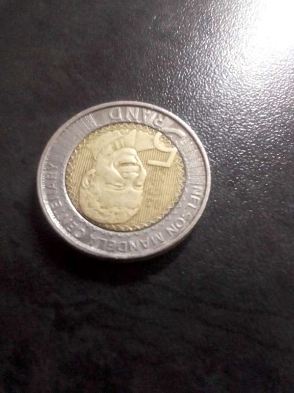 1918 - 2018 Mandela R5 Coin