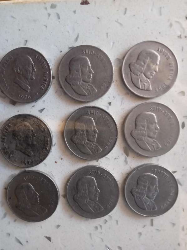 1965 20c South Afrocan coin