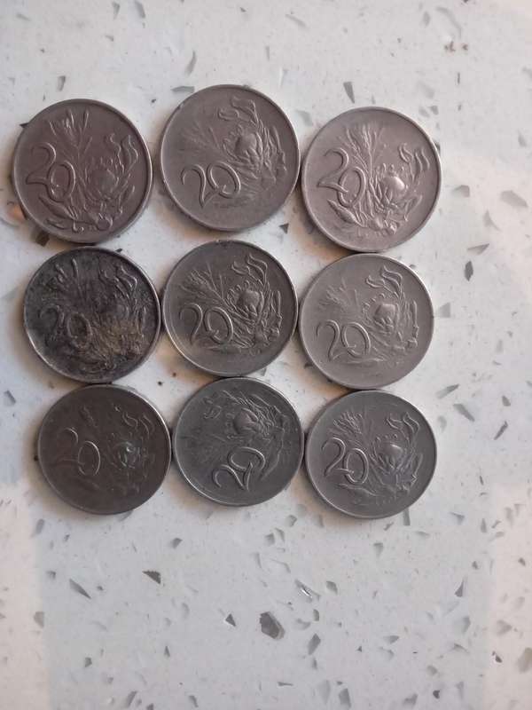 1965 20c South Afrocan coin