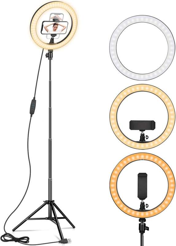 35 cm LED Ring Light with 1.8m Adjustable Tripod