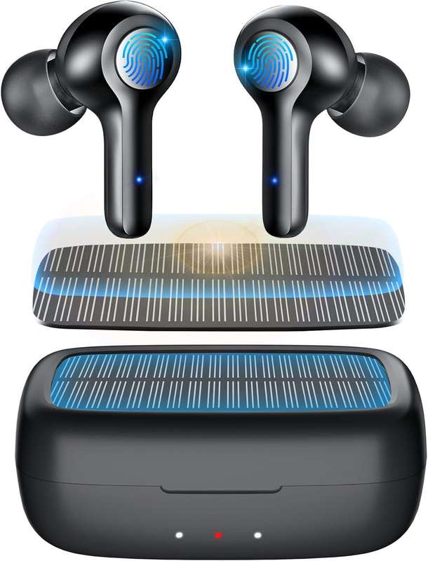 Solar Wireless Earbuds