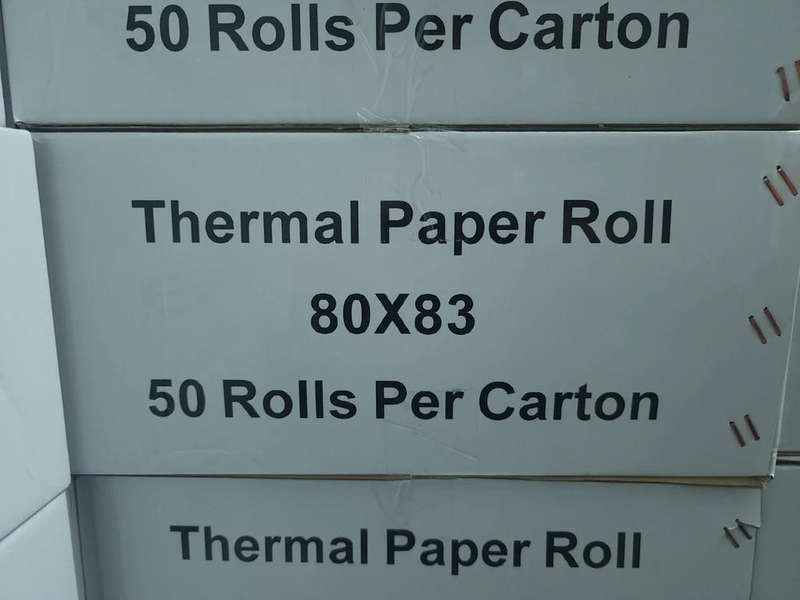 80mm x 83mm Thermal Till Rolls - R610 a box of 50 Rolls