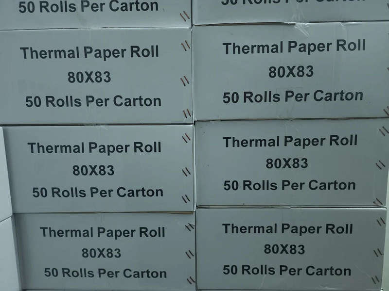 80mm x 83mm Thermal Till Rolls - R610 a box of 50 Rolls