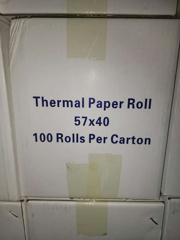 57mm x 40mm Thermal Credit Card Rolls - R285 a box of 100 Rolls