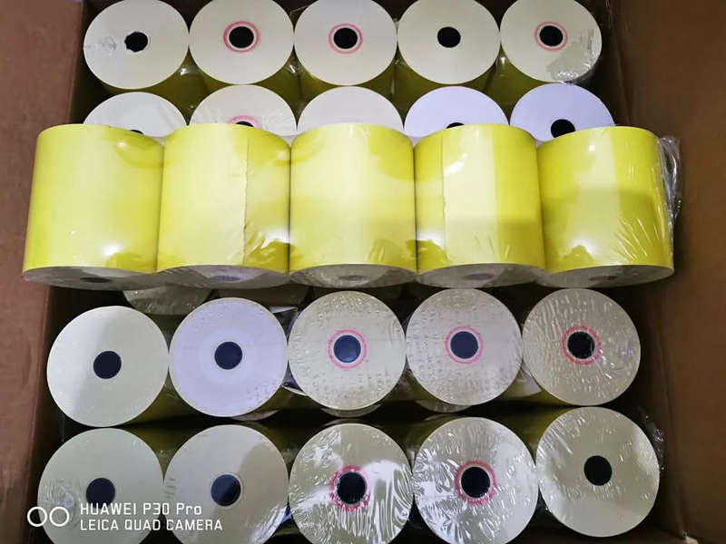 Yellow Thermal Till Rolls - a box of 50 Rolls