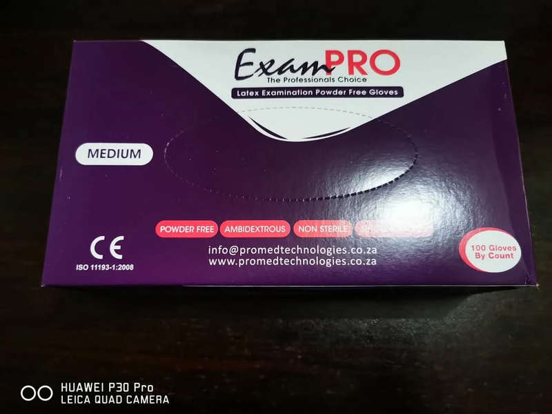 Medtex Latex Powder Free Gloves - R110 each a box of 100 Gloves