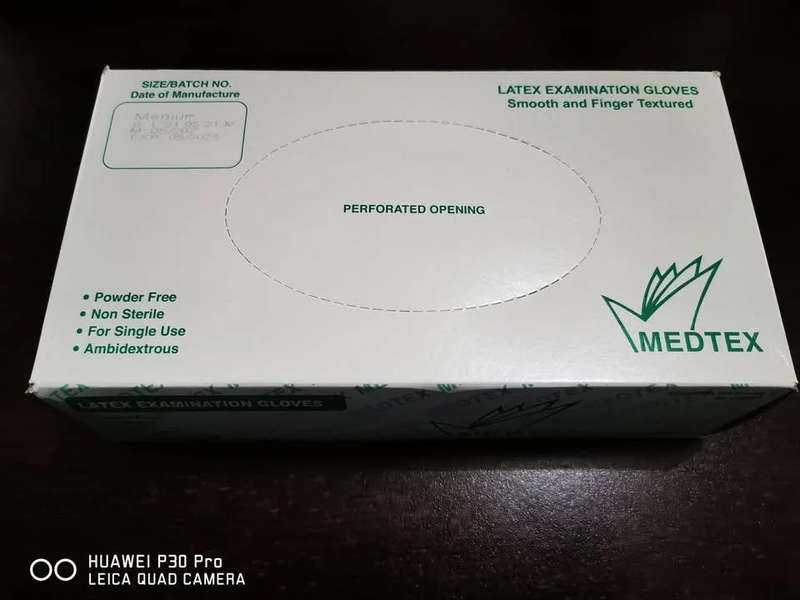 Medtex Latex Powder Free Gloves - R110 each a box of 100 Gloves