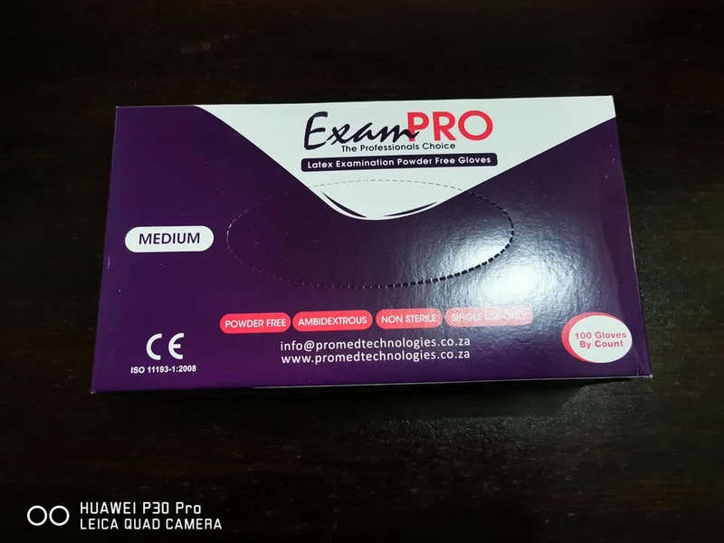 Medtex Latex Powder Free Gloves - R110 each a box of 100 Gloves