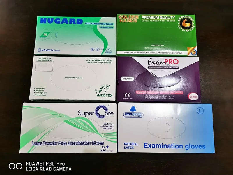 Medtex Latex Powder Free Gloves - R110 each a box of 100 Gloves