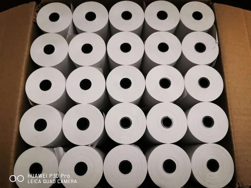 57mm x 57mm Bond Cash Register Till Rolls - 100 Rolls in a Box
