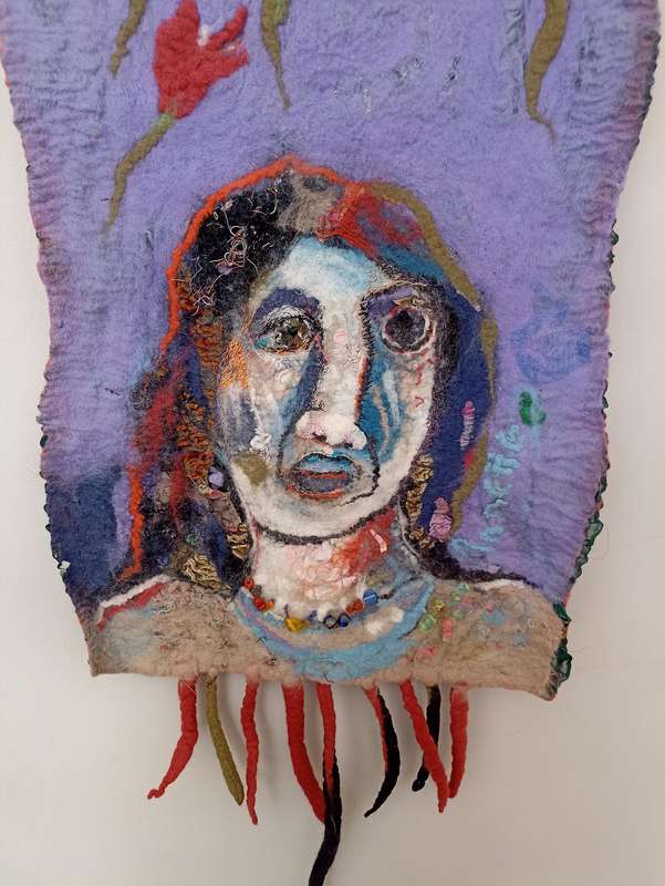 Textile Art Tapestry by South African Artist Annette du Plessis