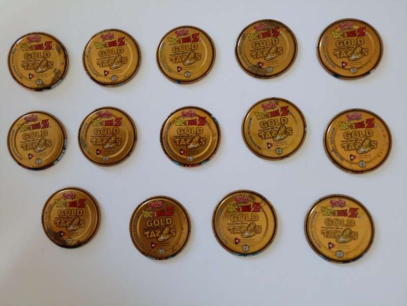 Dragon Ball Z Metal Tazo Lot