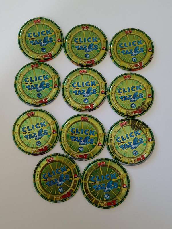 Dragon Ball Z Metal Tazo Lot