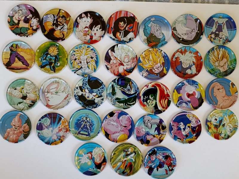 Dragon Ball Z Metal Tazo Lot