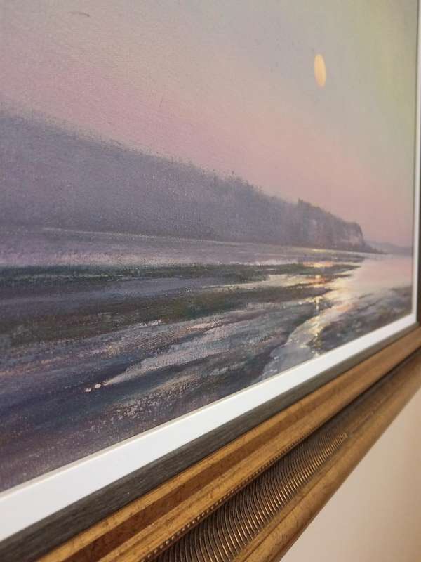 Ignatius Marx (SA 1962-) LAGOON LANDSCAPE painting, signed, oil on canvas, framed 64cm by 89.5cm 