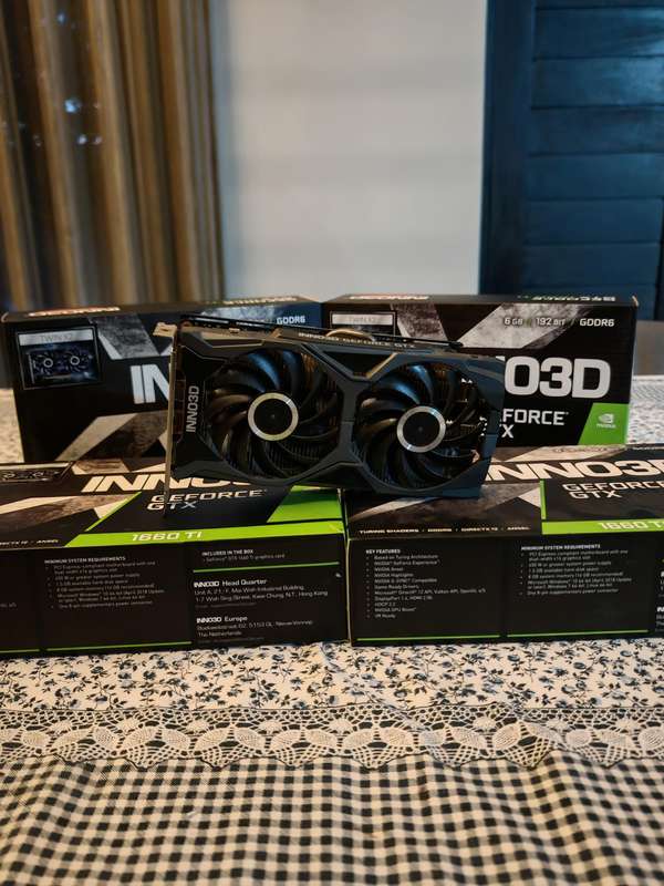 Inno3D GTX 1660Ti 6Gb Graphics Cards, Nvidia GeForce! Immaculate Condition, Original Packaging!!!