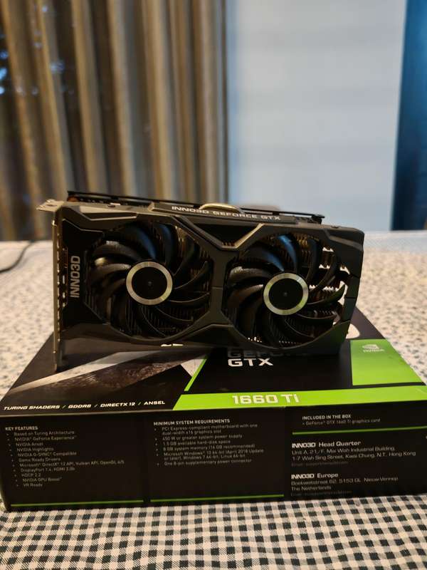 Inno3D GTX 1660Ti 6Gb Graphics Cards, Nvidia GeForce! Immaculate Condition, Original Packaging!!!